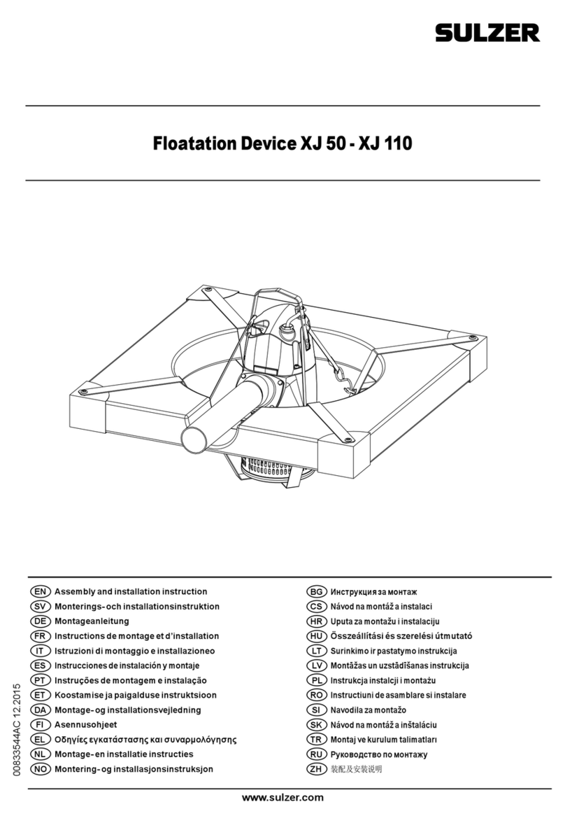 Sulzer XJ 50 Assembly and installation instruction