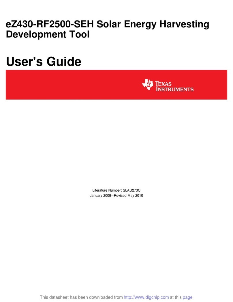 Texas Instruments Serial Programming Adapter MSP430 user guide