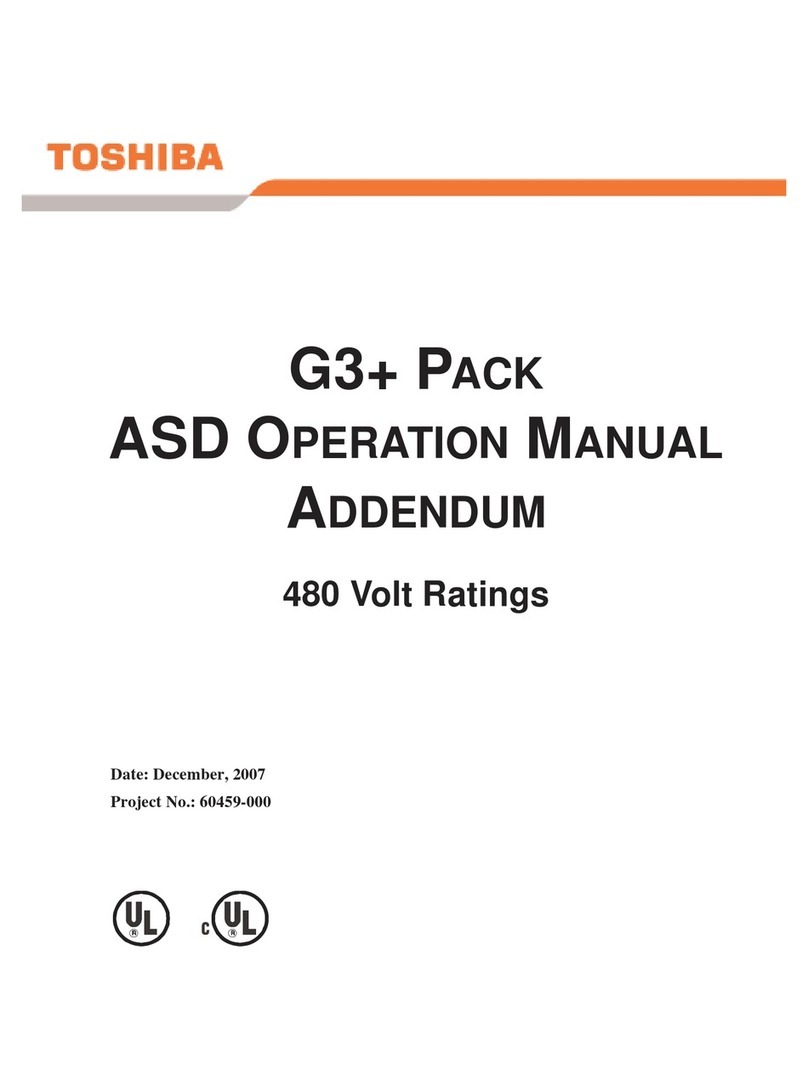 Toshiba G3 Plus Pack Installation and operating instructions Toshiba G3 Plus Pack Installation and operating instructions