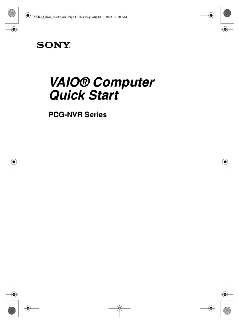 Sony VAIO PCG-NVR Series User manual
