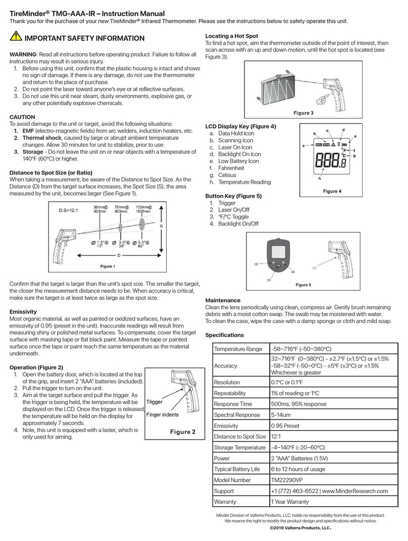 Valterra Products TireMinder TMG-AAA-IR instruction manual