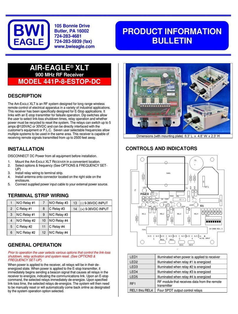 BWI Eagle AIR-EAGLE XLT Product information bulletin