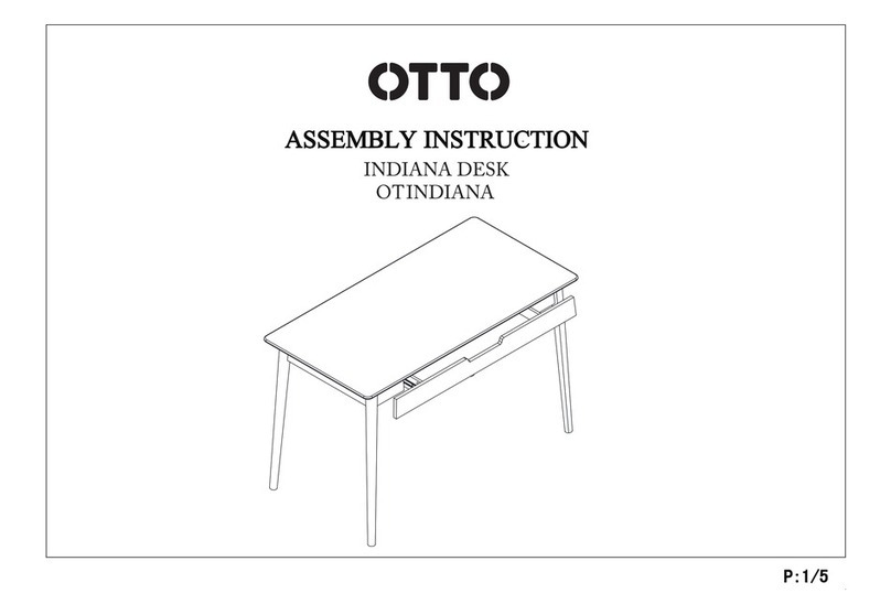 Otto INDIANA DESK Assembly instruction