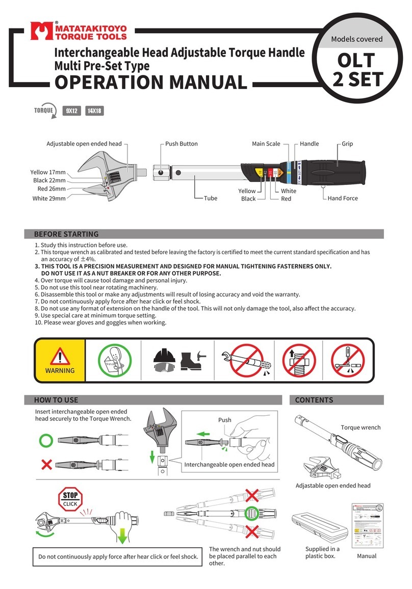 Matatakitoyo Torque Tools OLT 2 SET User manual