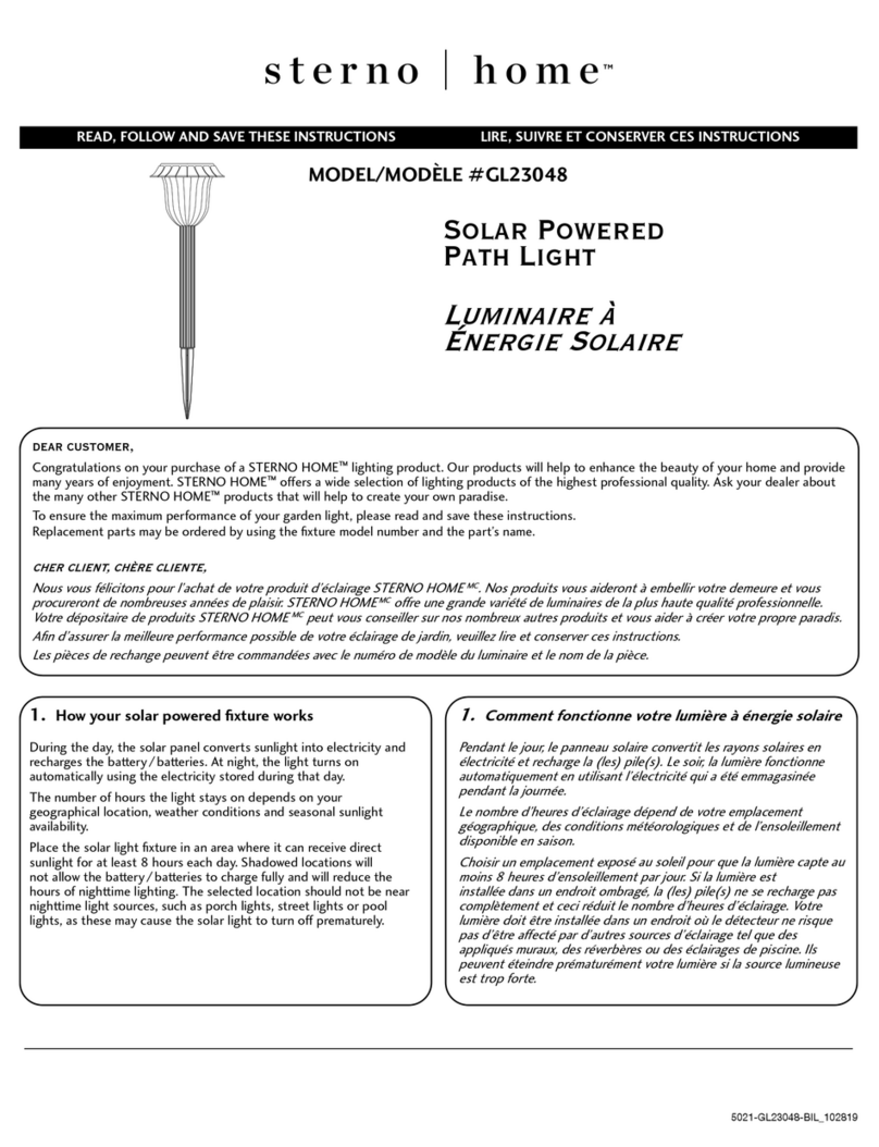 STERNO HOME GL23048 instructions