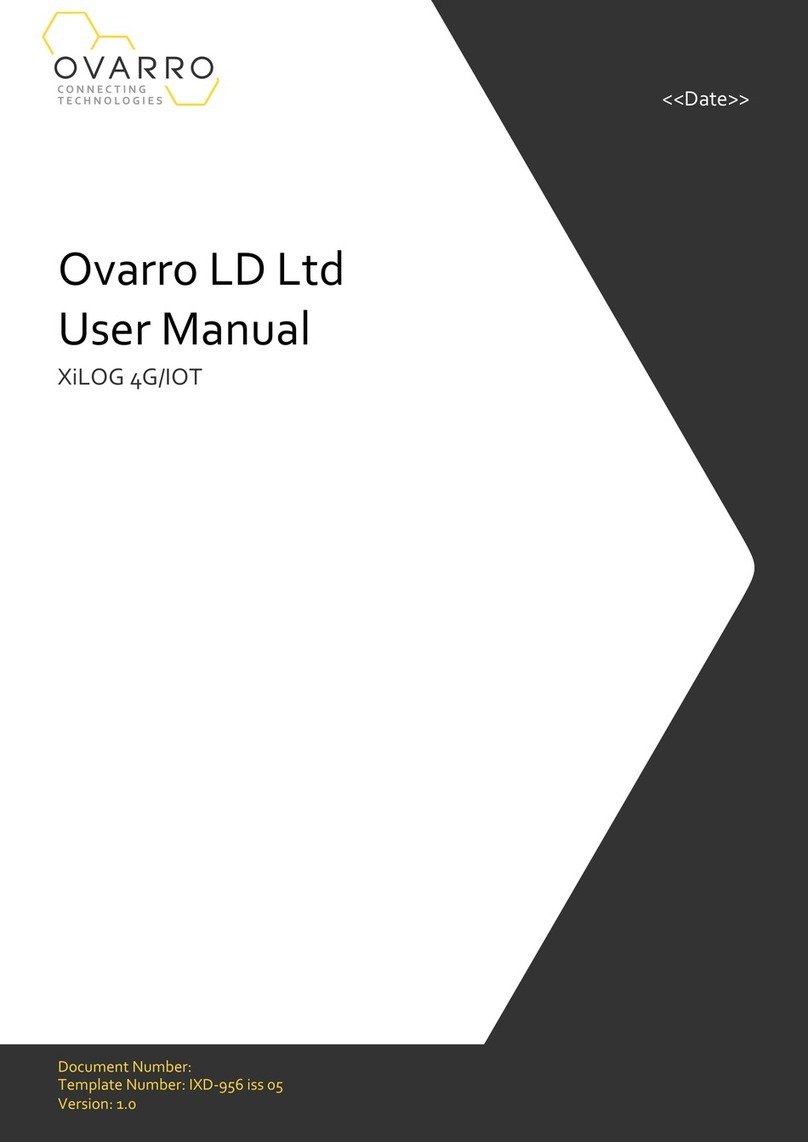 OVARRO XiLOG 4G/IOT user manual
