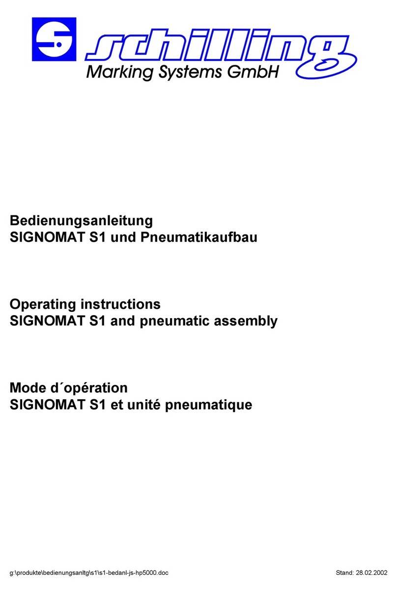 Schilling SIGNOMAT S1 operating instructions