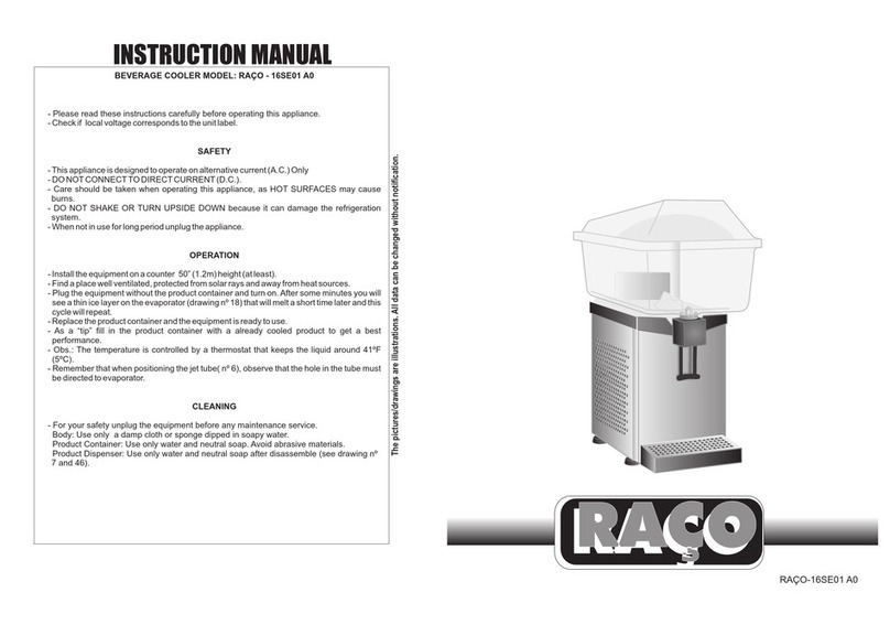 Raco 16SE01 AO instruction manual