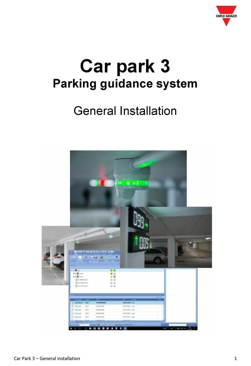 CARLO GAVAZZI CAR PARK 3 OUTDOOR General Installation & Operation Guide