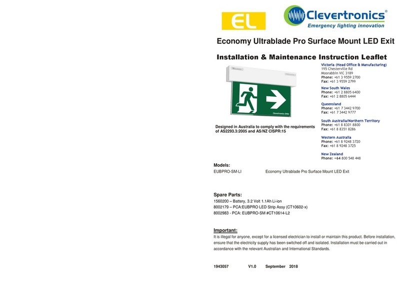 Clevertronics EL EUBPRO-SM-LI Installation and operating instructions