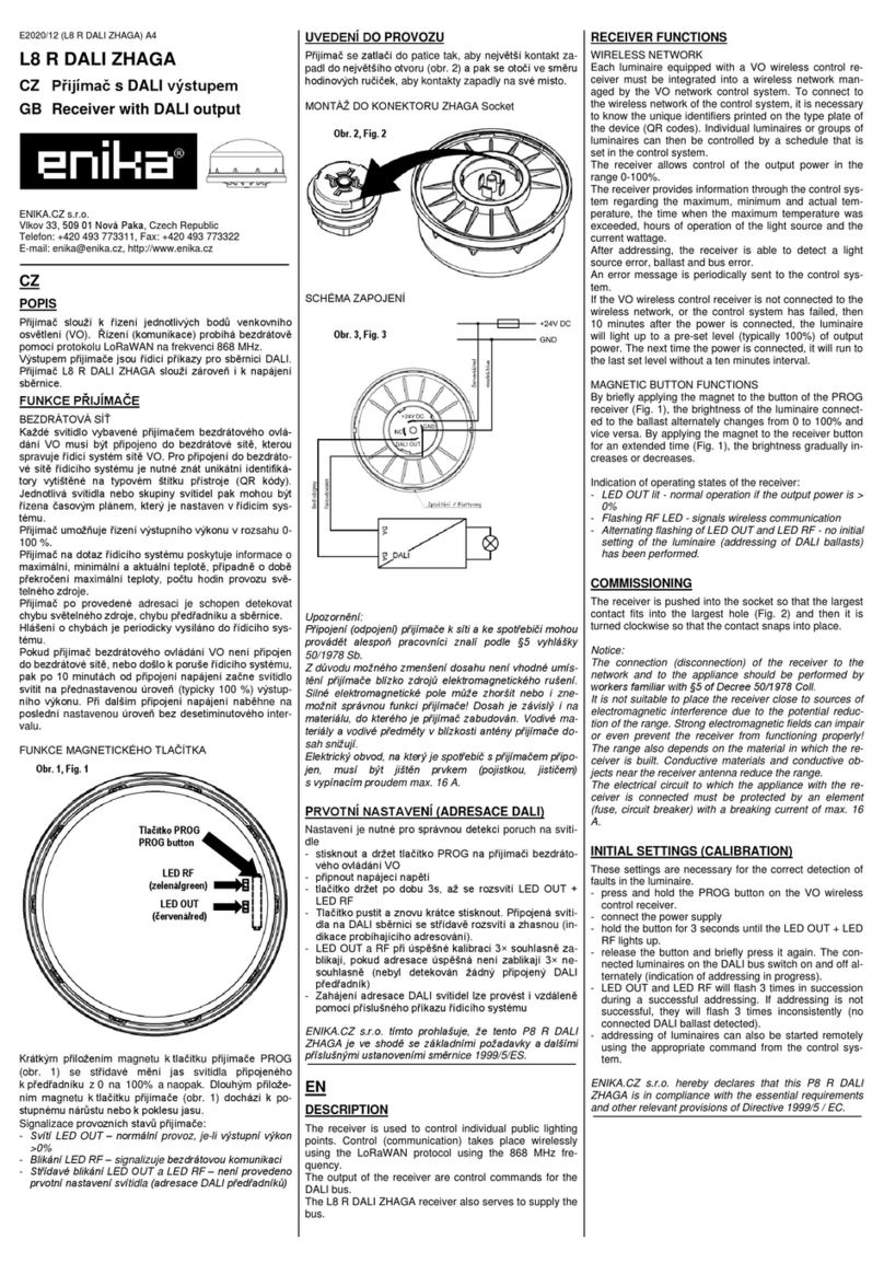 enika L8 R DALI ZHAGA User manual