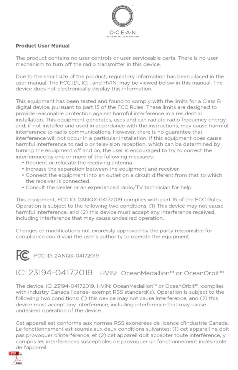 Carnival OceanMedallion Product user manual