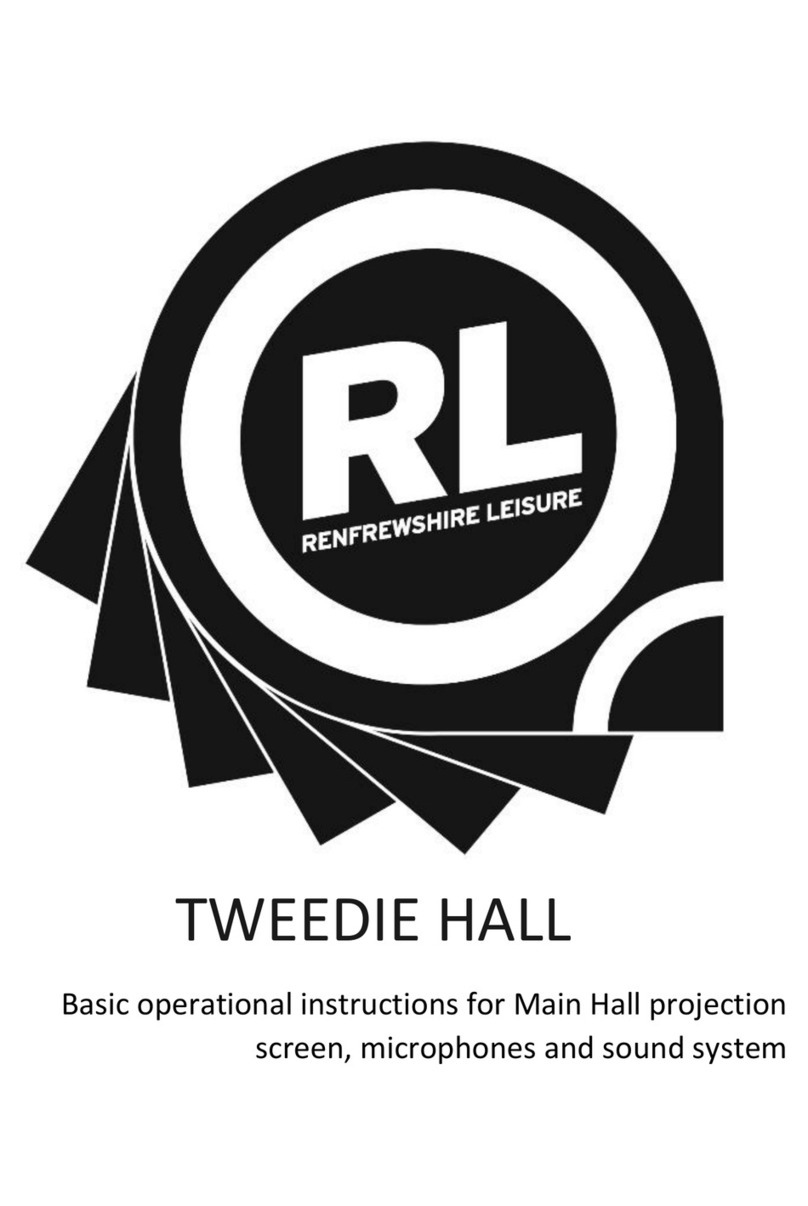 RL TWEEDIE HALL Operational instructions