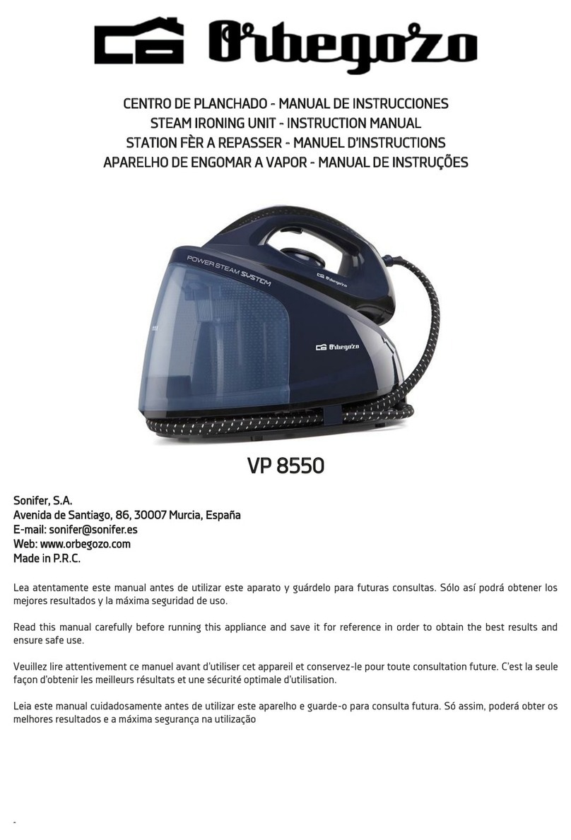 Orbegozo VP 8550 instruction manual
