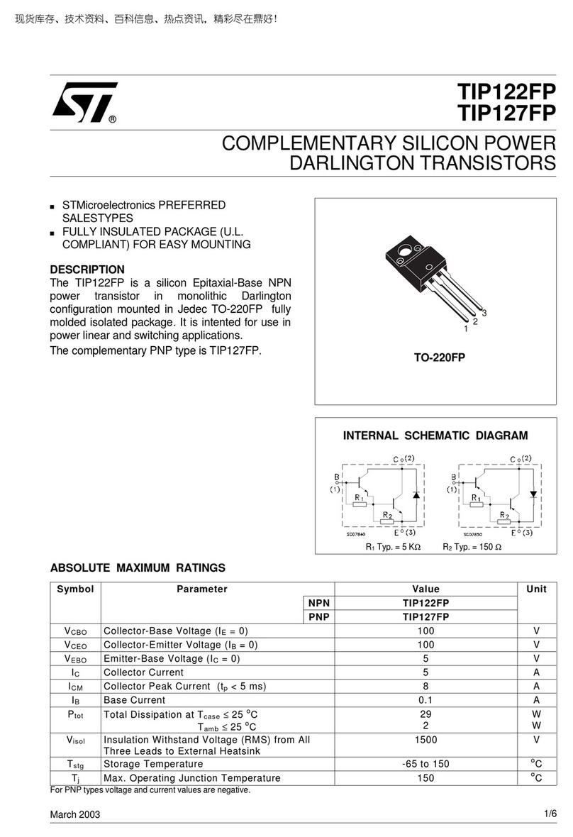 ST TIP122FP User manual