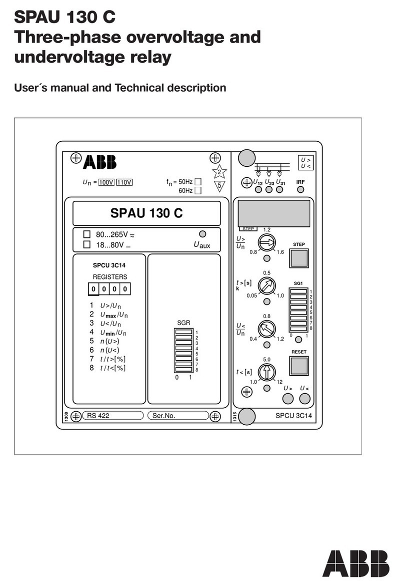 ABB SPAU 130 C Parts list manual
