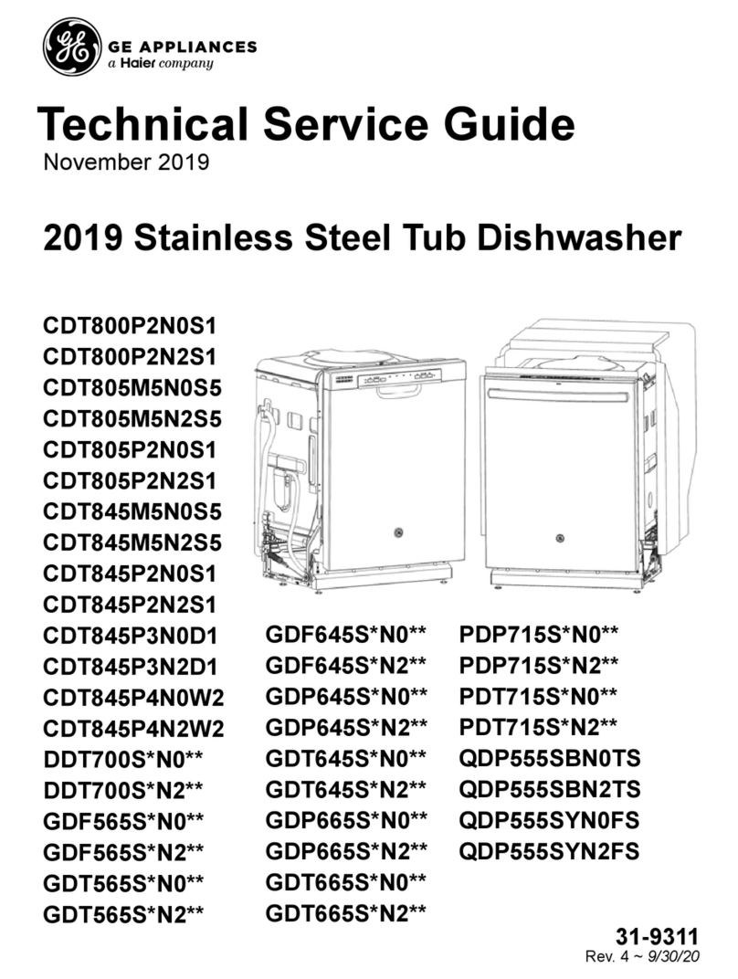 Haier GE DDT700S N0 Series Technical service guide