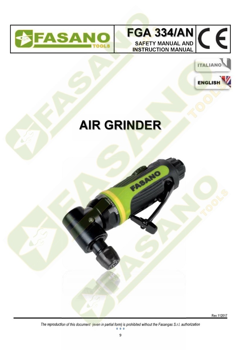 FASANO TOOLS FGA 334/AN Safety and instruction manual