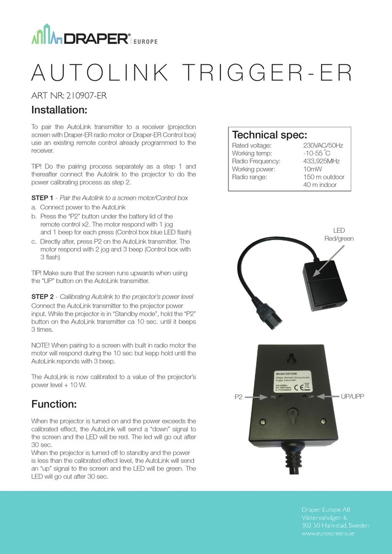 Draper AUTOLINK TRIGGER-ER Installation