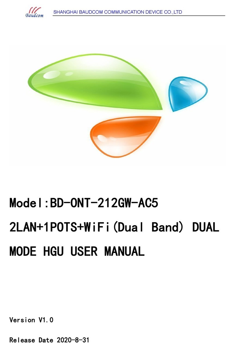 Baudcom BD-ONT-212GW-AC5 User manual