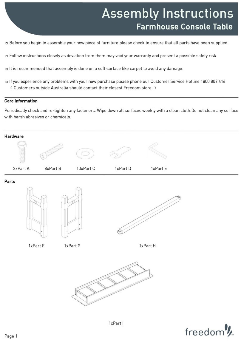 Freedom SE-0609 Assembly instructions