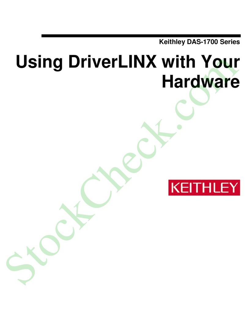 Keithley DAS-1700 Series User manual