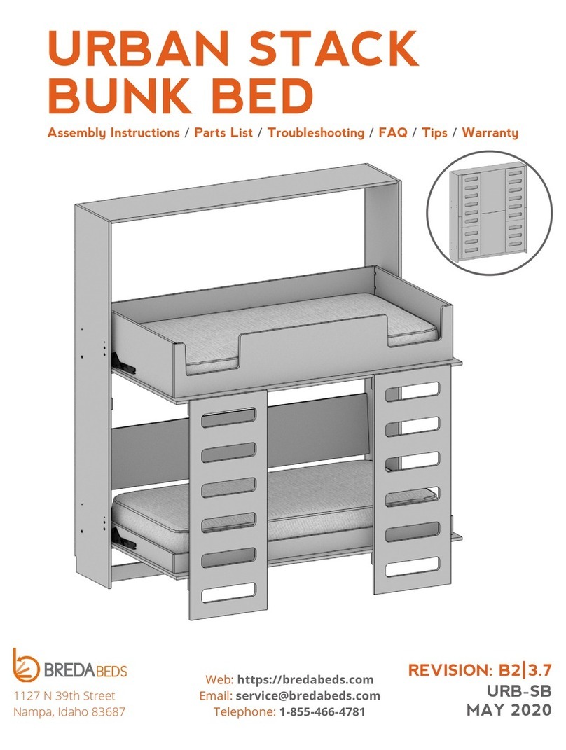 BREDABEDS URBAN STACK URB-SB Assembly instructions