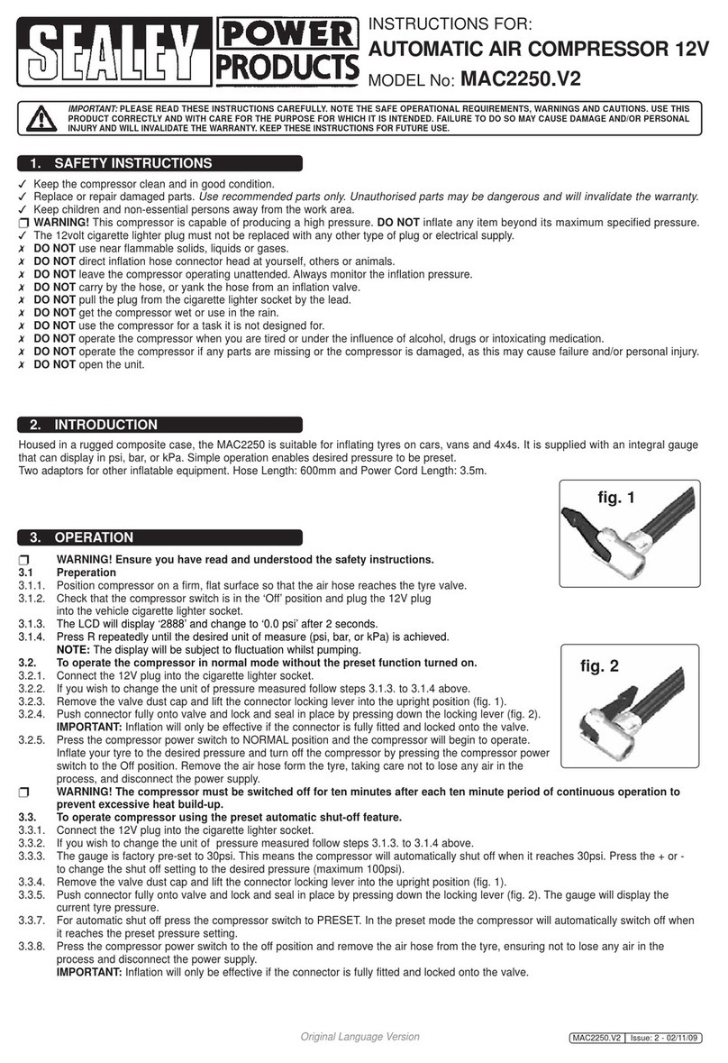 Sealey MAC2250.V2 User manual