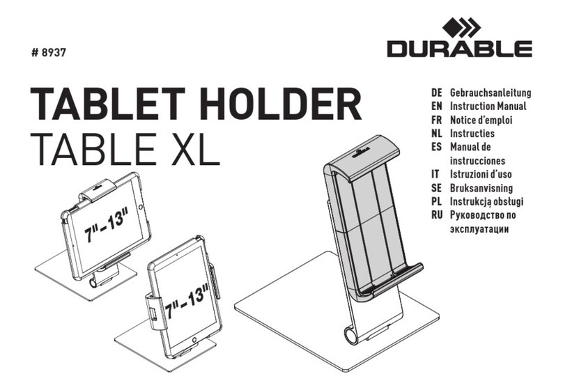 DURABLE TABLE XL User manual