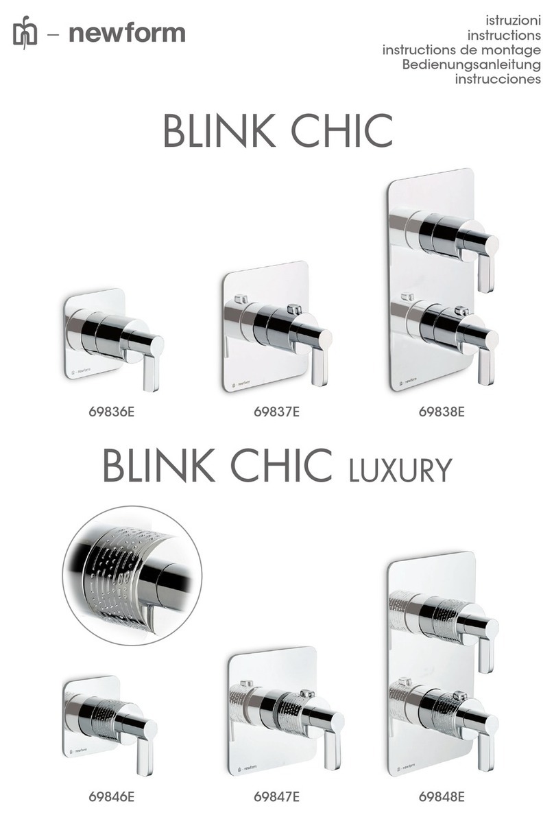 newform BLINK CHIC 69836E INSTALLATION PROCEDURE newform BLINK CHIC 69836E INSTALLATION PROCEDURE