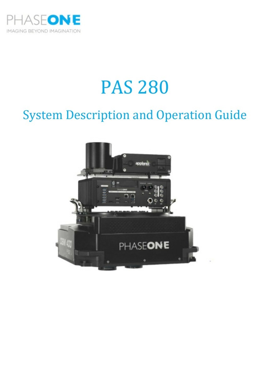 PhaseOne PAS 280 Operation guide