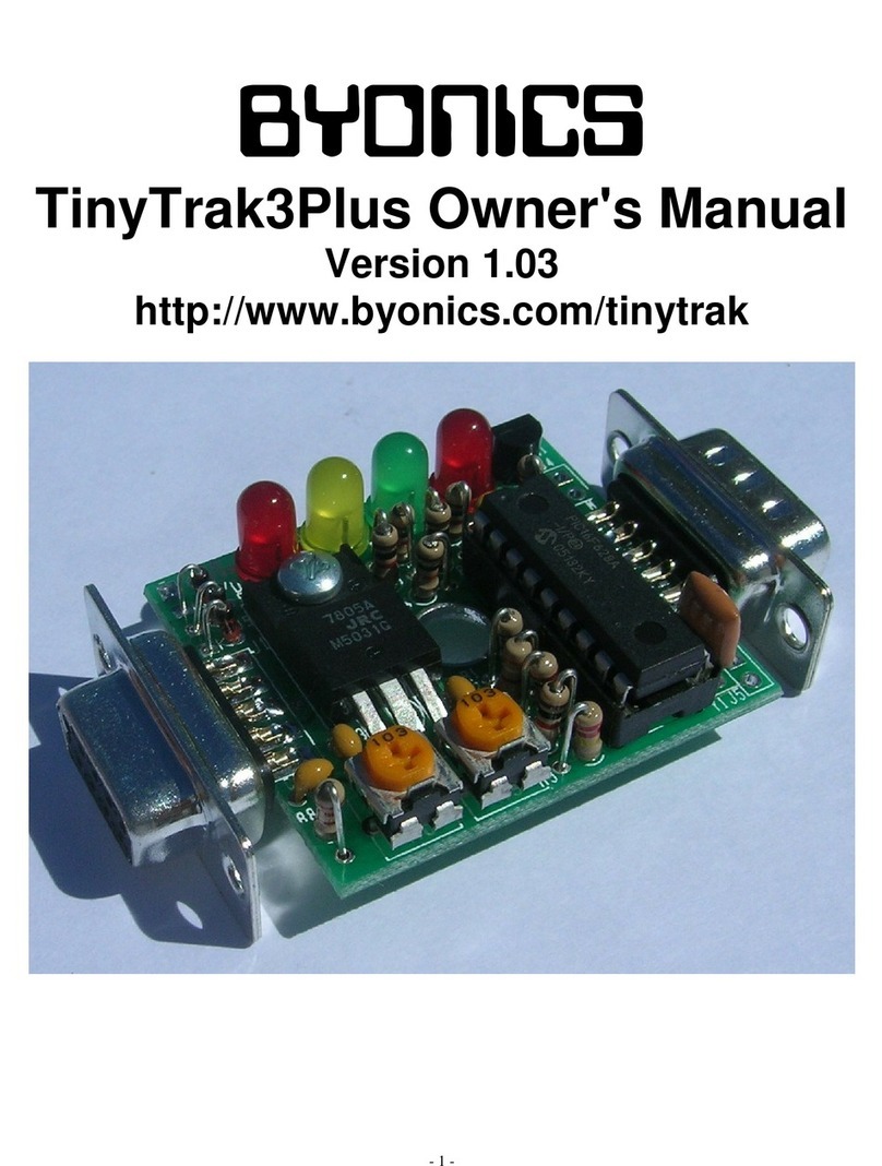 BYONICS TinyTrak3Plus owner's manual