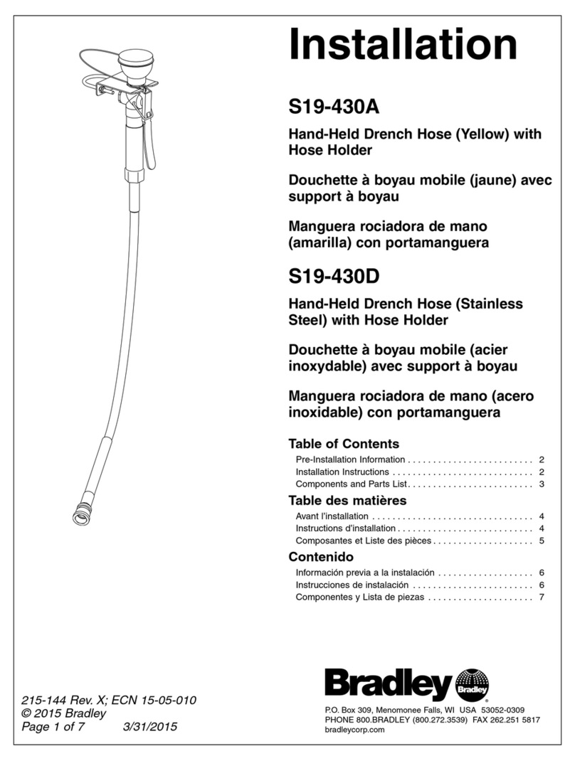 Bradley S19-430A User manual