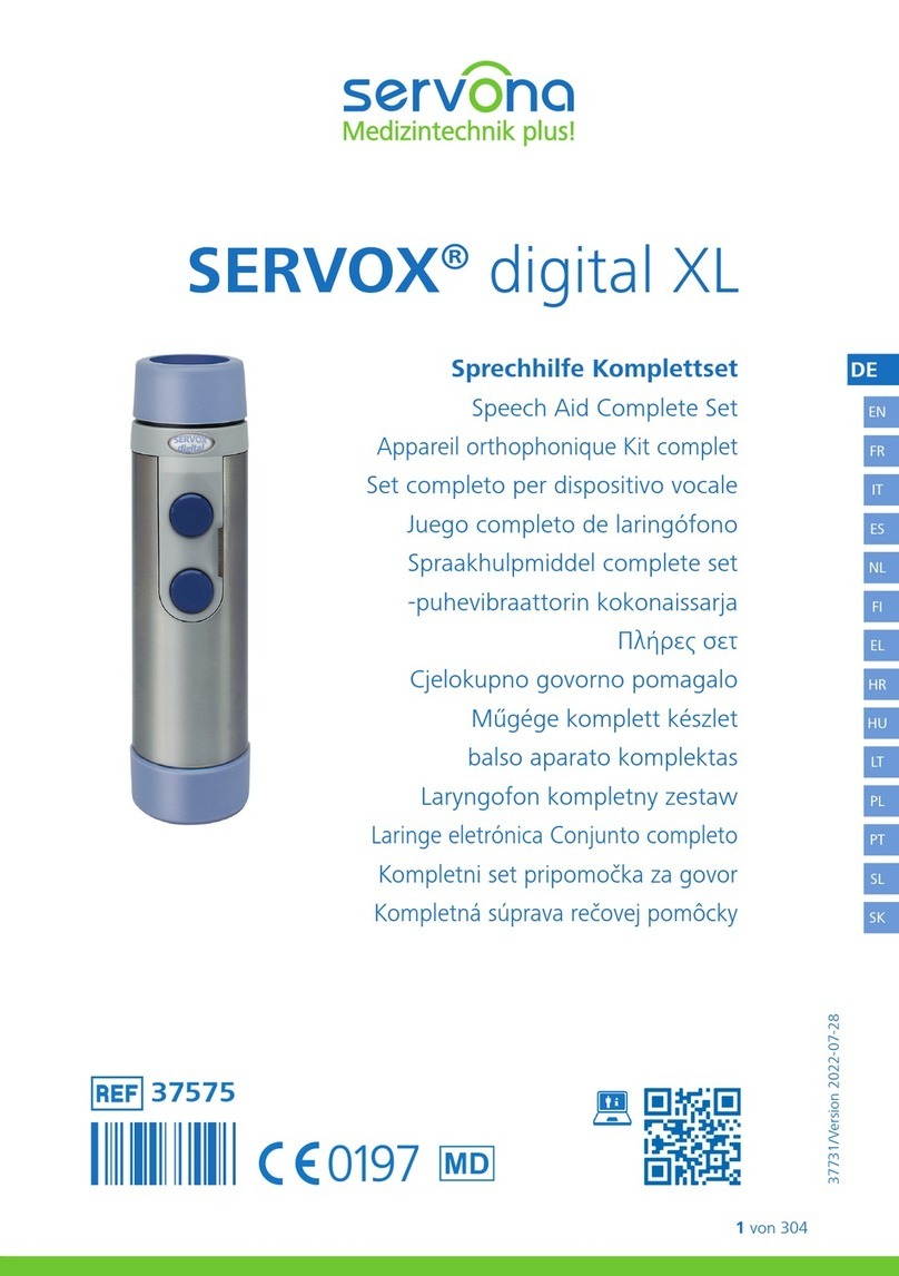 Servona SERVOX digital XL manual