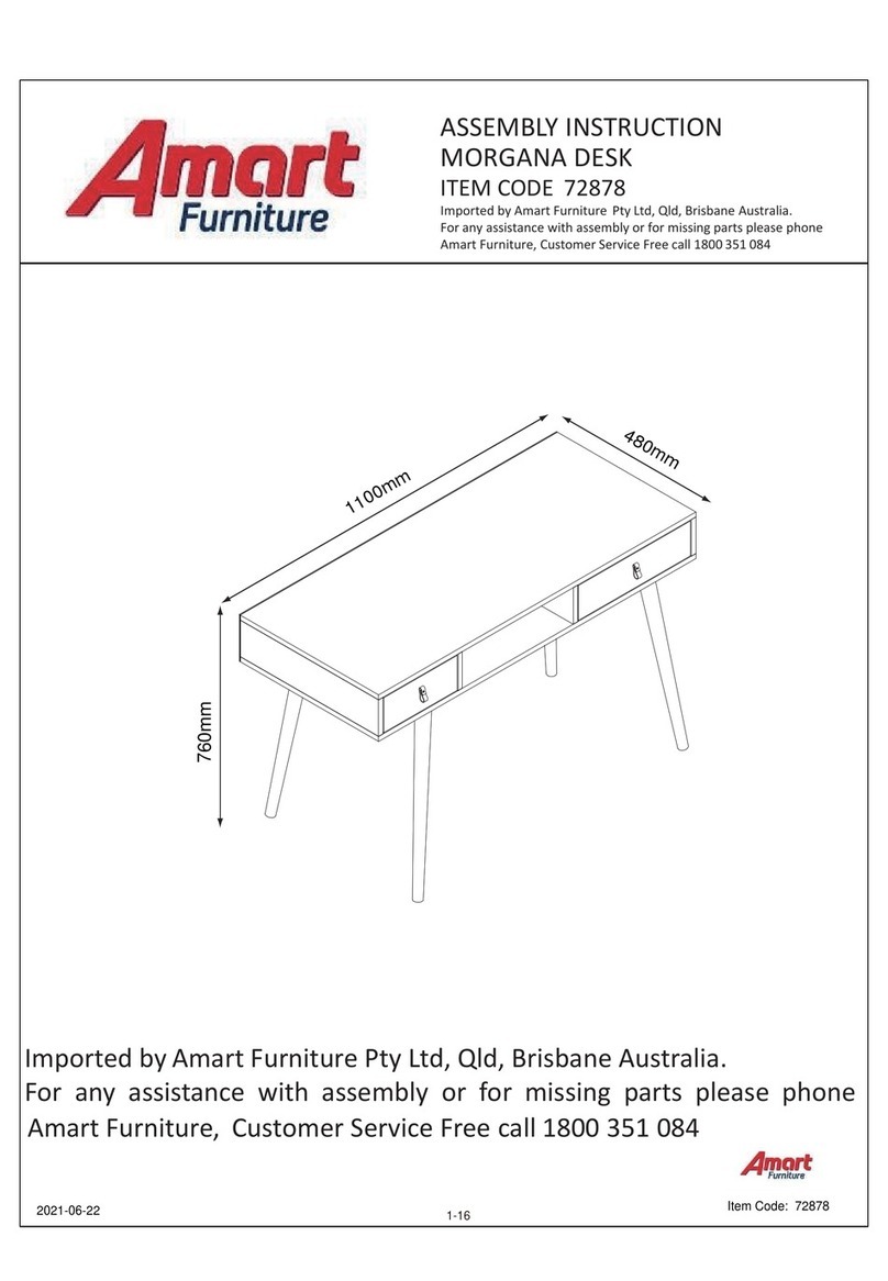 Amart Furniture MORGANA 72878 Assembly instruction Amart Furniture MORGANA 72878 Assembly instruction