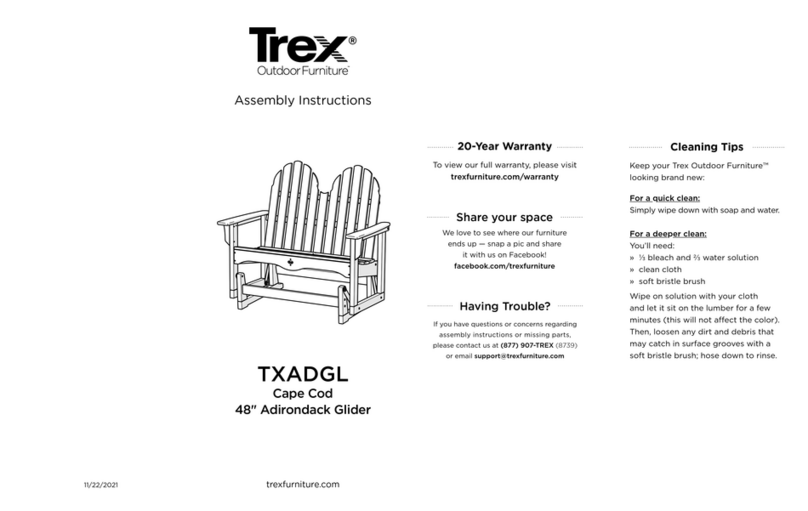 TREX Adirondack TXADGL User manual