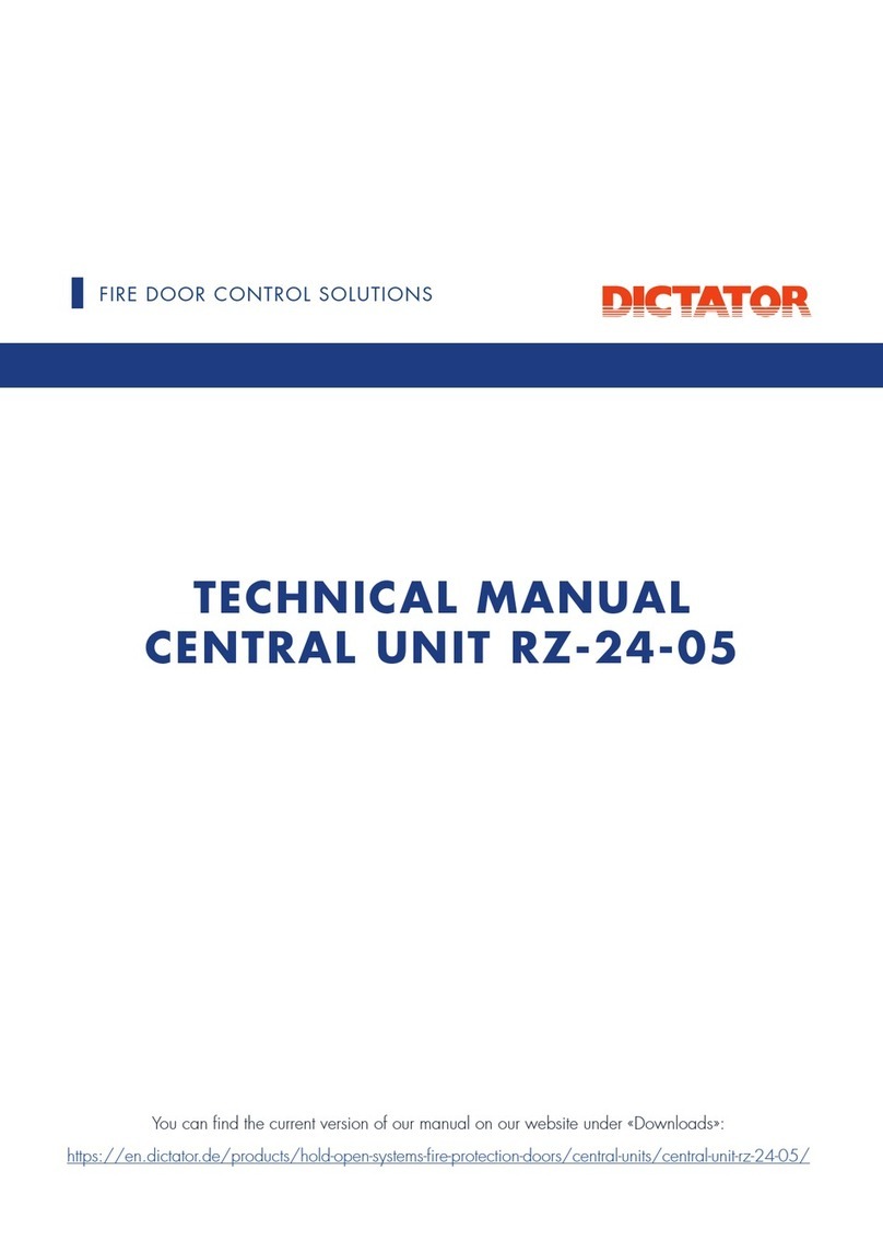 Dictator RZ-24-05 Central User manual