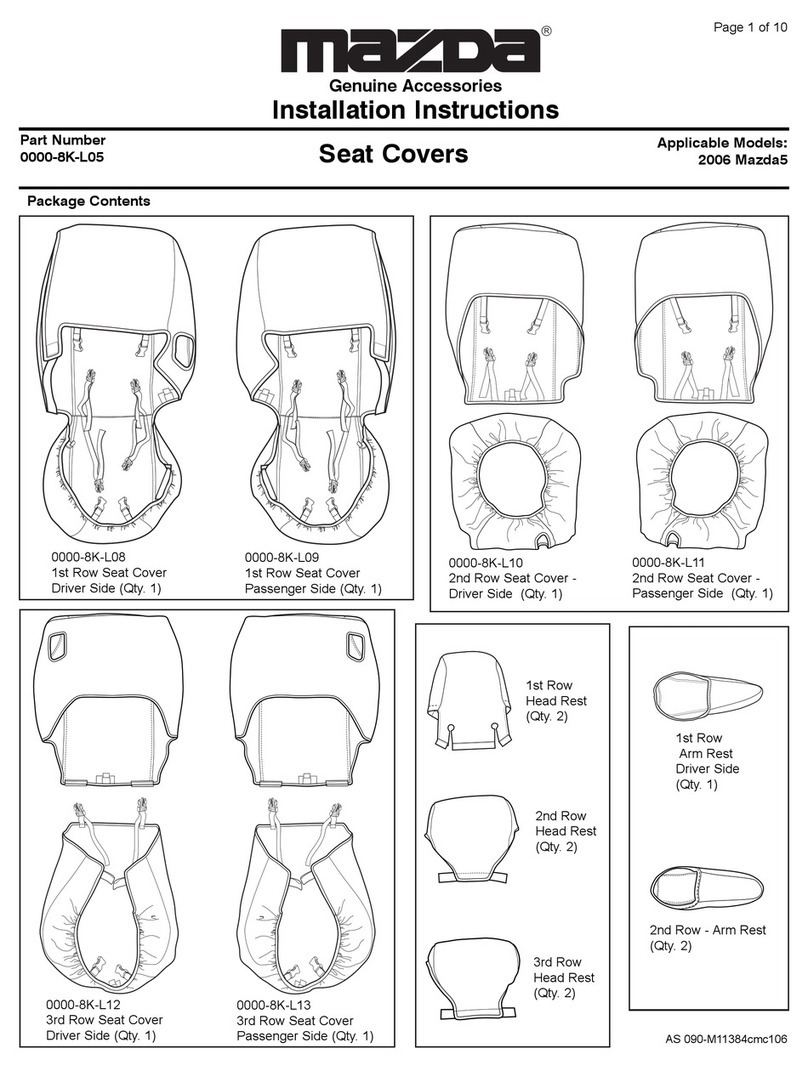 Mazda 0000-8K-L05 installation instructions Mazda 0000-8K-L05 installation instructions