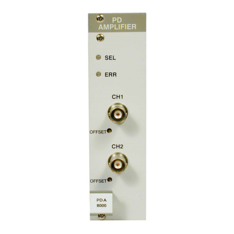 THORLABS PDA8000-1 Operation manual