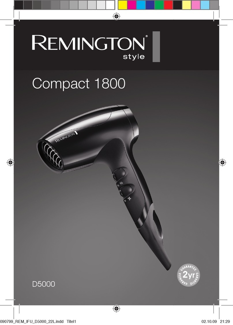 Remington D-5000 User manual