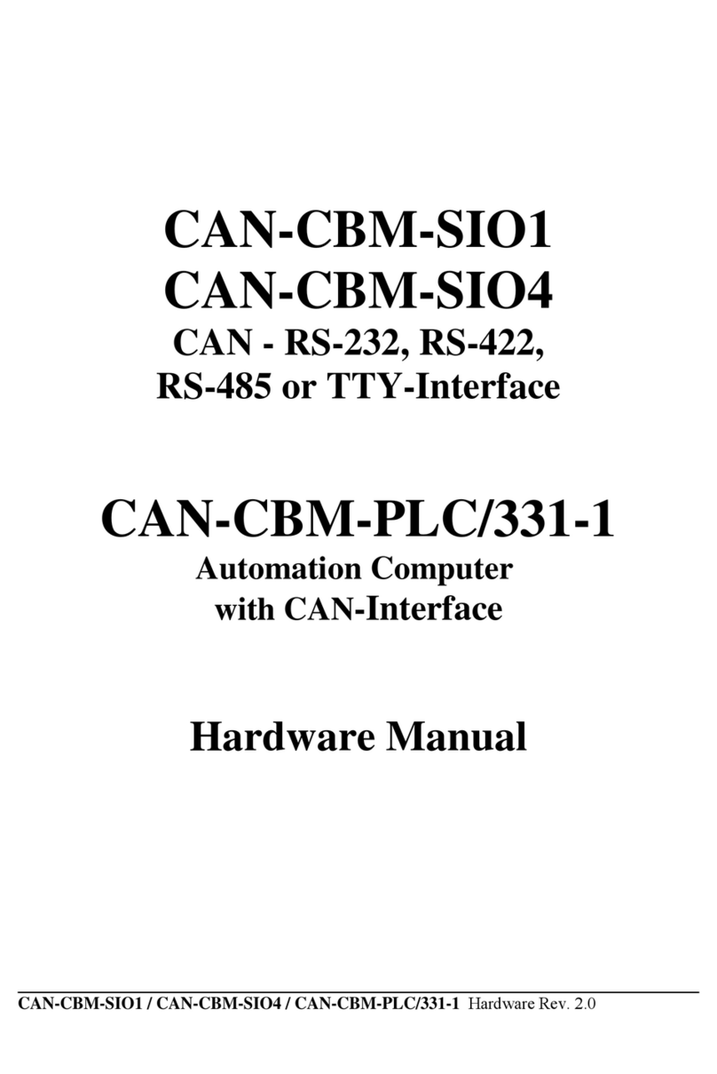 ESD electronic CAN-CBM-SIO1 Hardware manual ESD electronic CAN-CBM-SIO1 Hardware manual