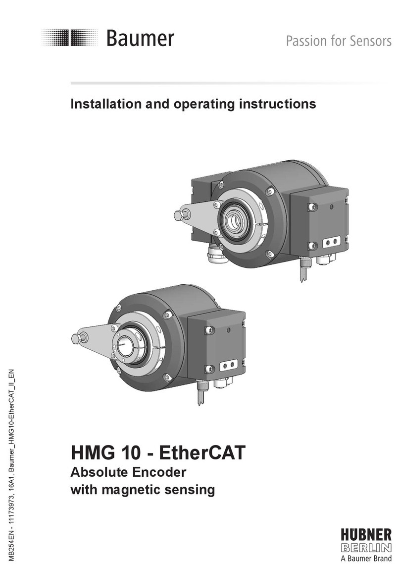 Baumer HUBNER BERLIN HMG 10-EtherCAT Installation and operating instructions