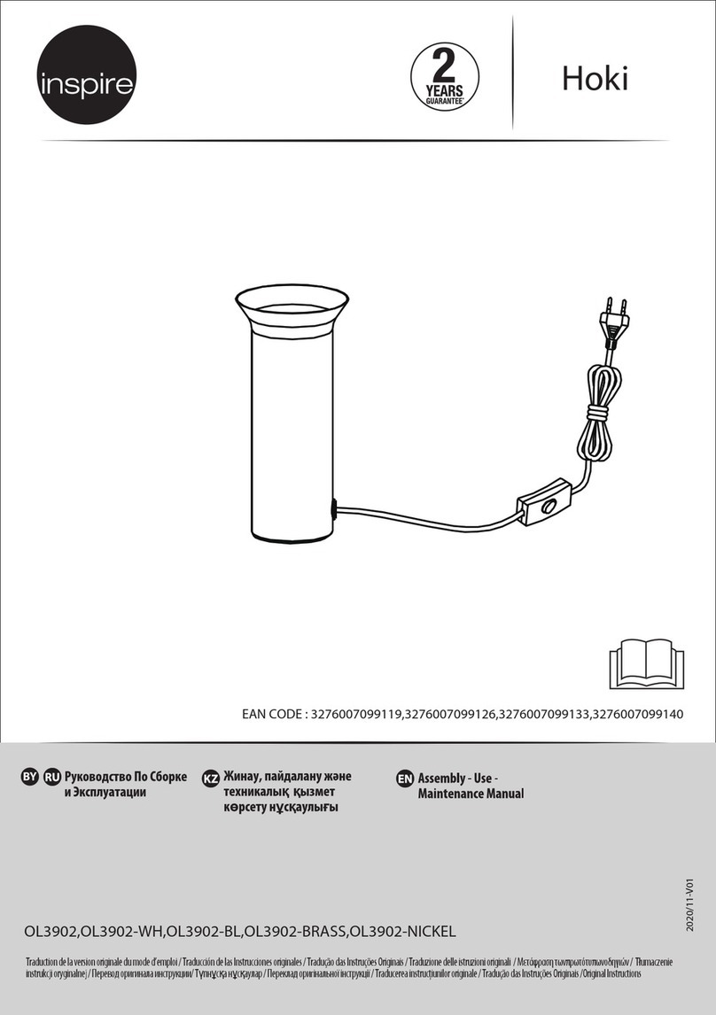 Inspire Hoki Assembly, Use, Maintenance Manual