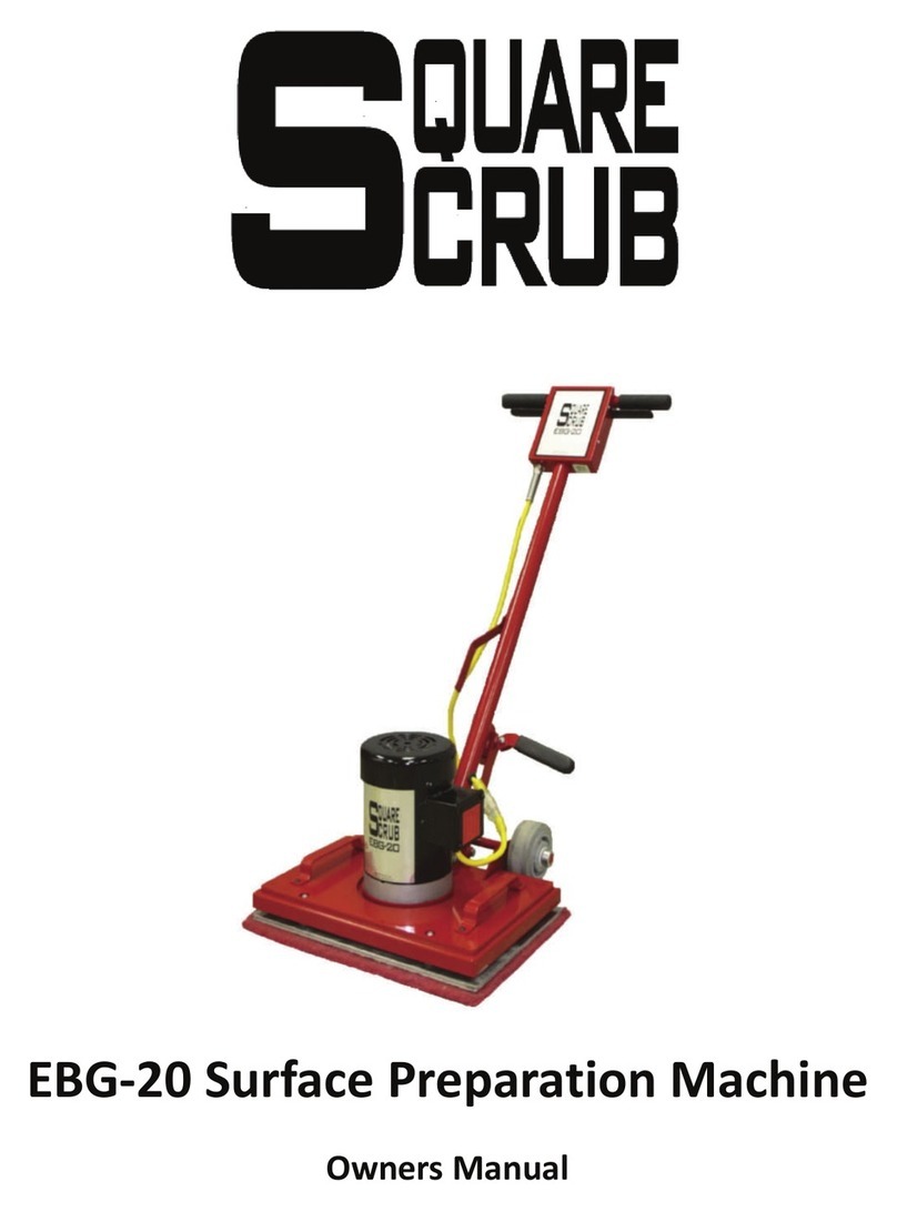 Square Scrub EBG-20 owner's manual