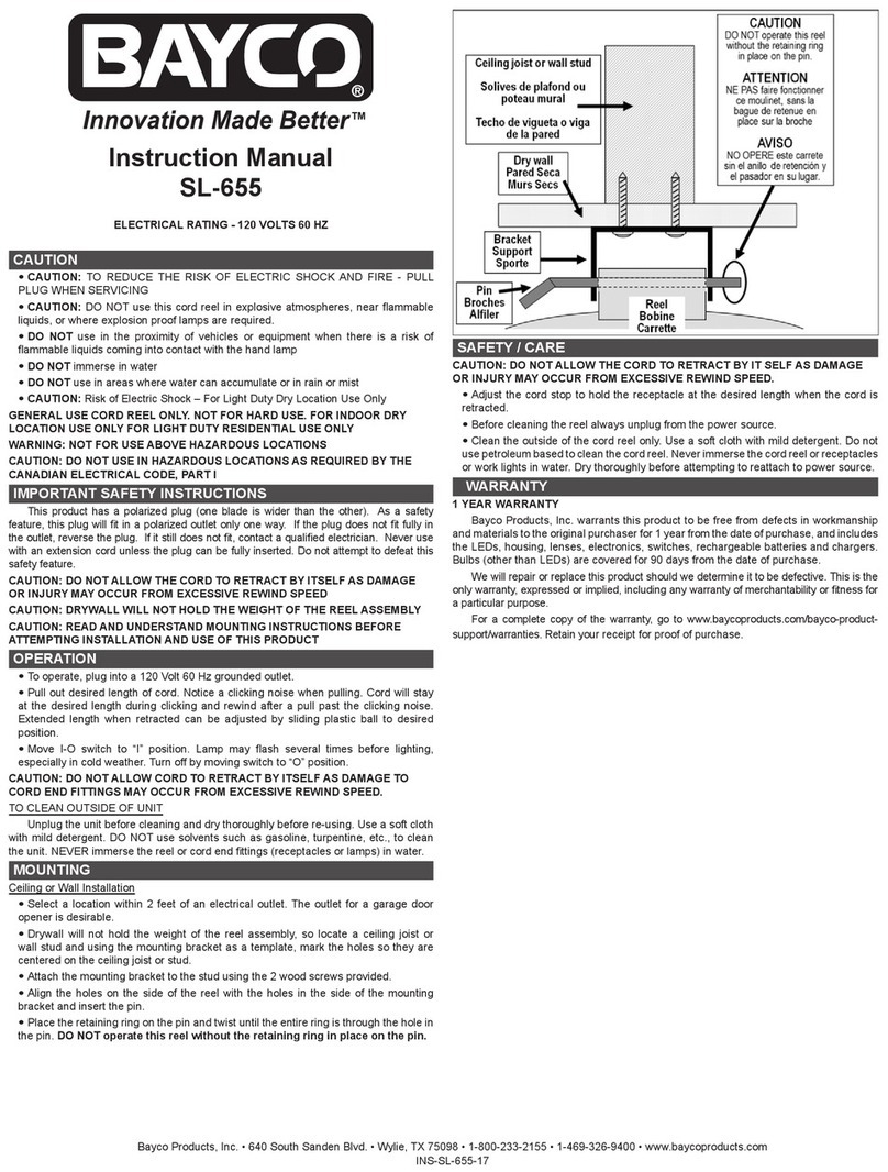 Bayco SL-655 instruction manual