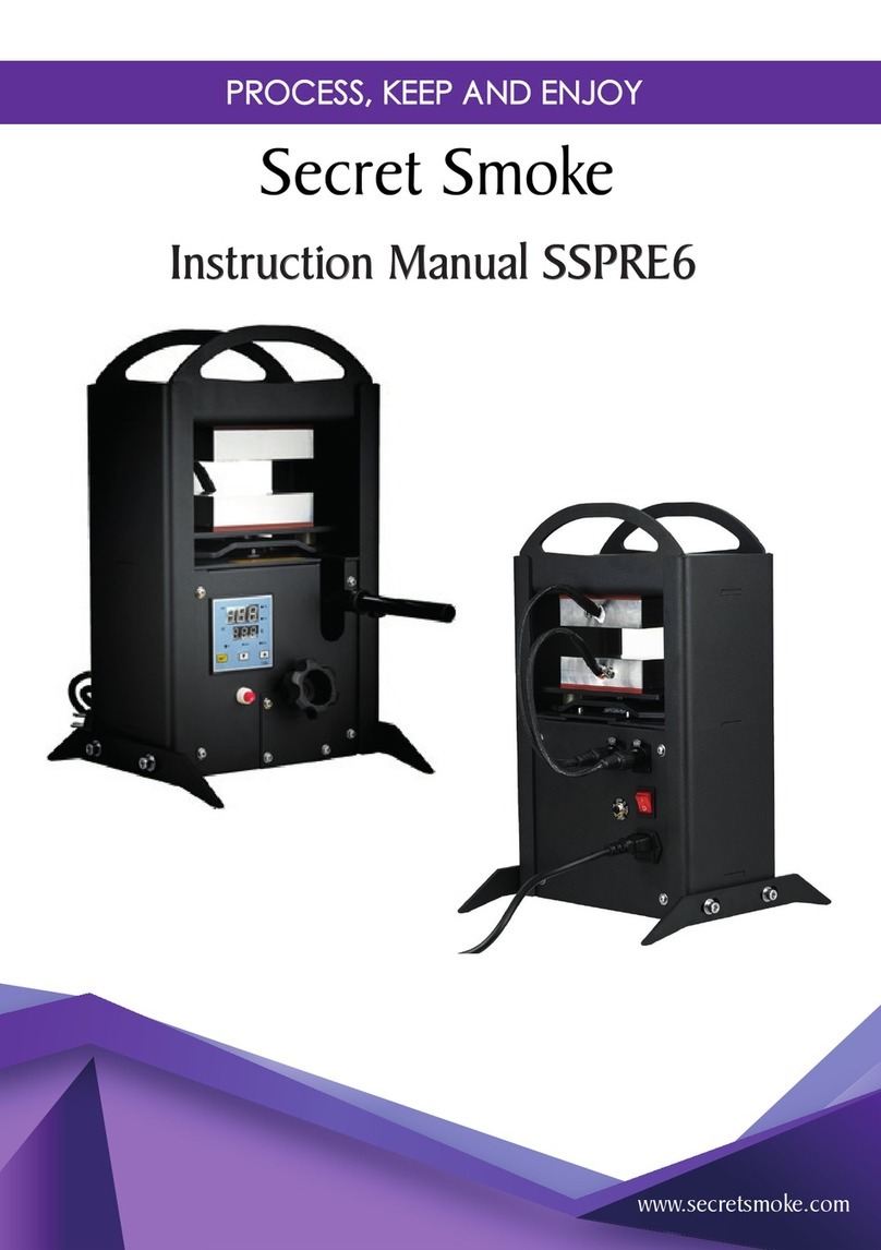 Secret Smoke SSPRE6 instruction manual