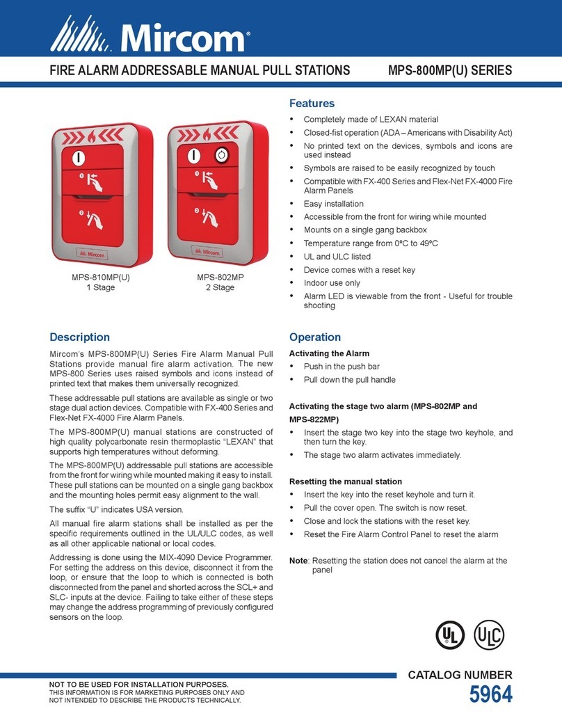 Mircom MPS-800MP Series User manual
