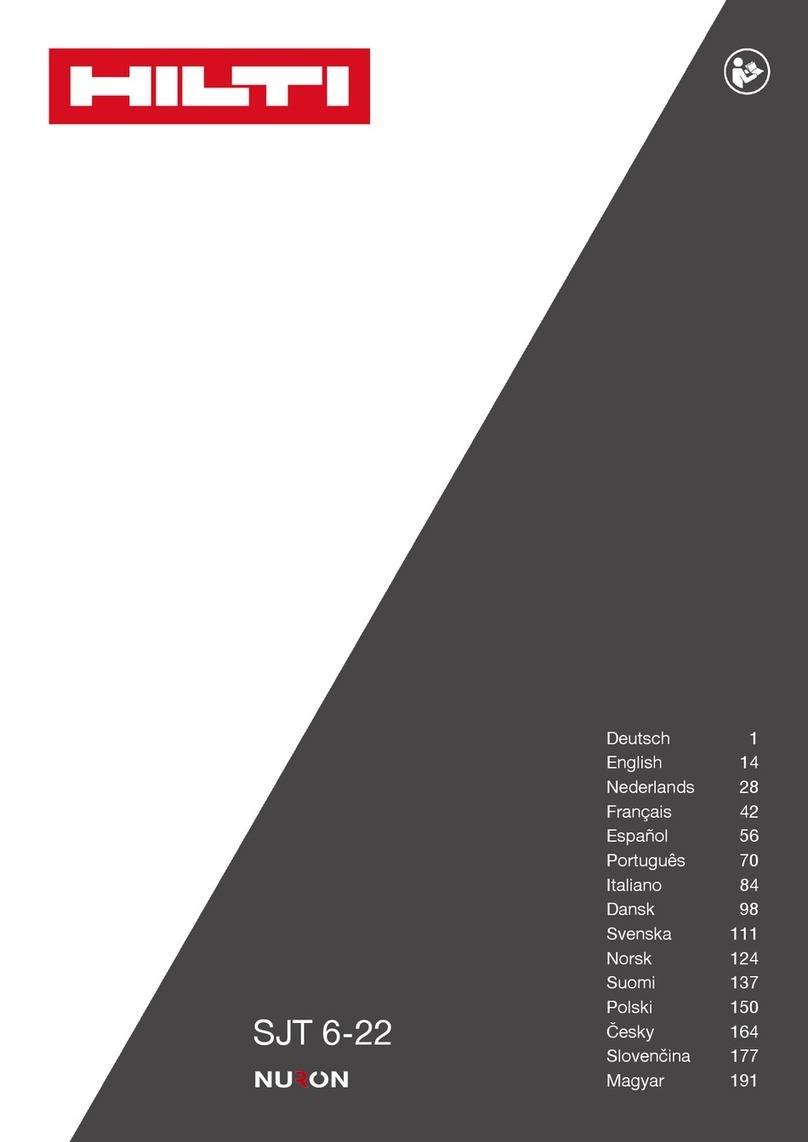 Hilti NURON SJT 6-22 User manual