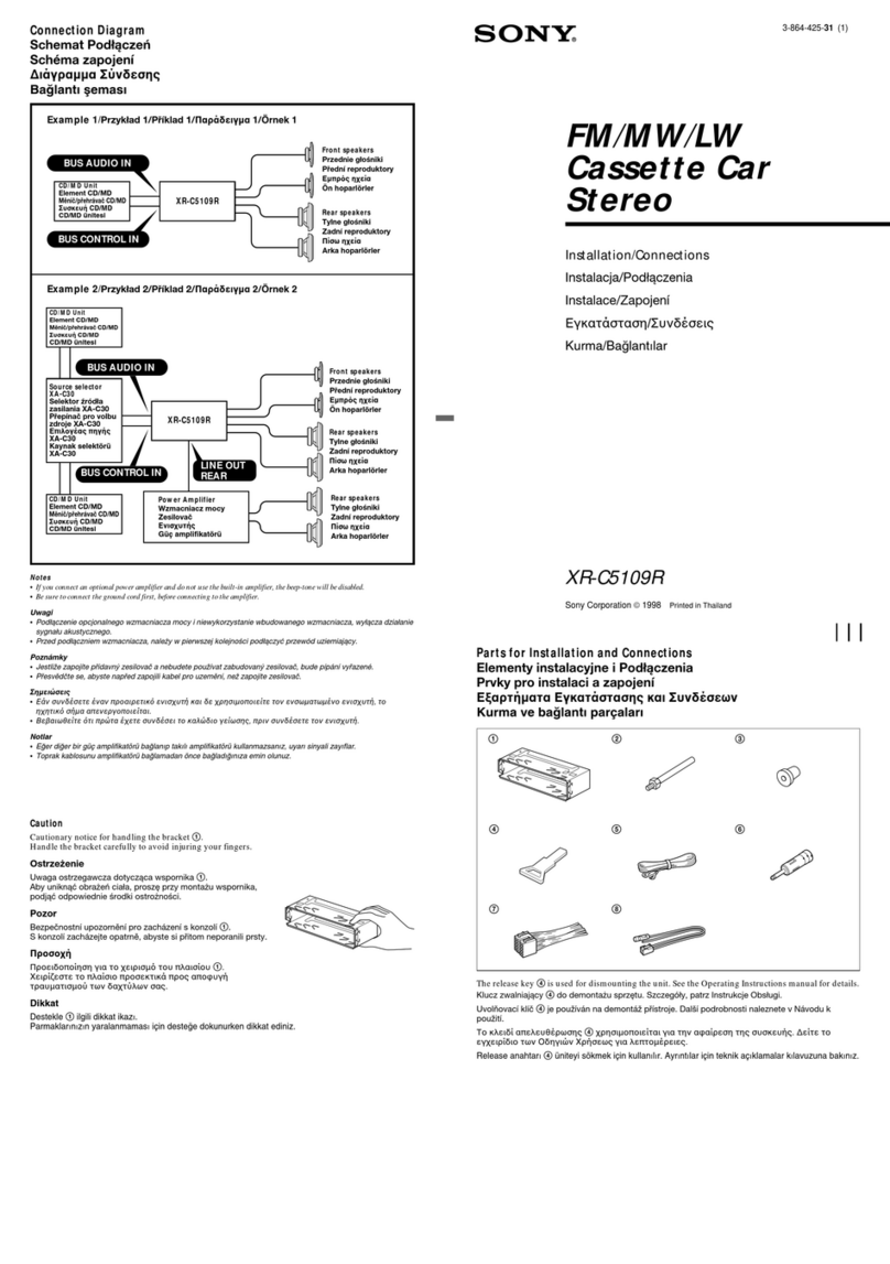 Sony XR-C5109R manual