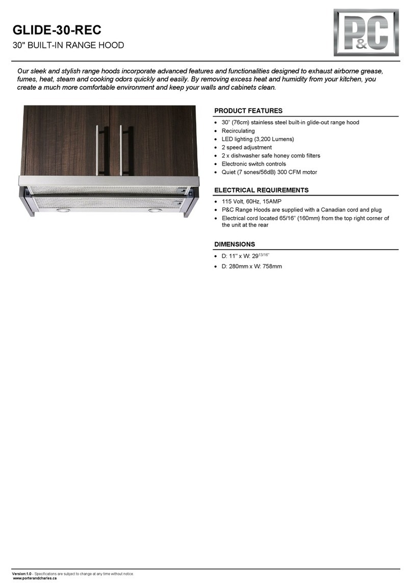 P&C GLIDE-30-REC User manual
